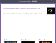 Tablet Screenshot of oxfordtheatreguild.com